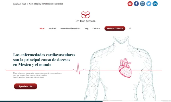 Dr. Ivan Serna Cardiólogomockup del proyecto digital realizado para 